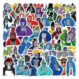 60 pcs Gorilla Tag Vinyl Decals for Laptops, notebook decorative sticker vinyl sticker waterproof