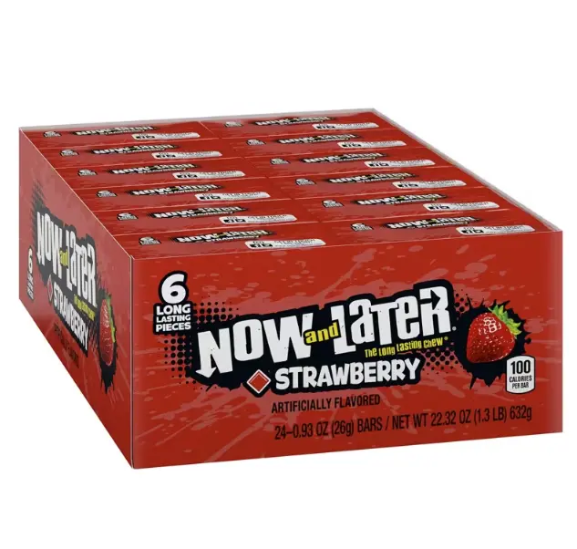 Strawberry Fruit Chews Candy - 24 Pc.