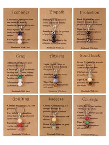 Fashion Ol Natural Crystal Keychain with Card, Women's Key Fob, Elegant Stone Hanging Decoration, Keychain Pendant, Metal Chain, Bag Charms, No Ca Prop 65 Warning