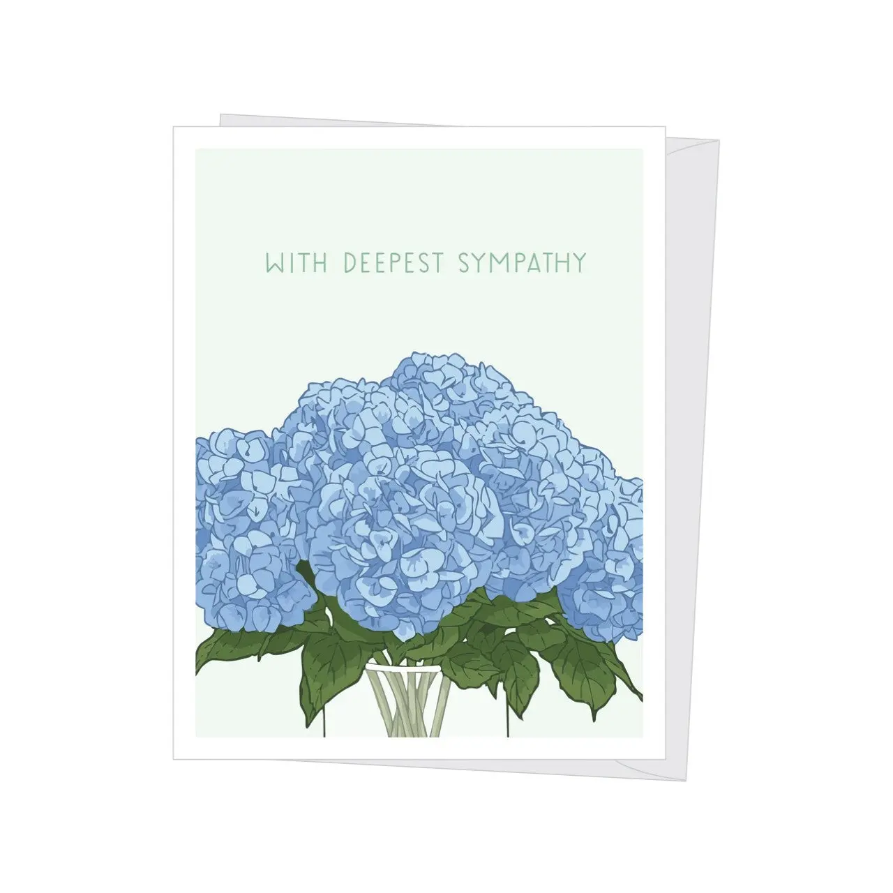 Blue Hydrangea Sympathy Card