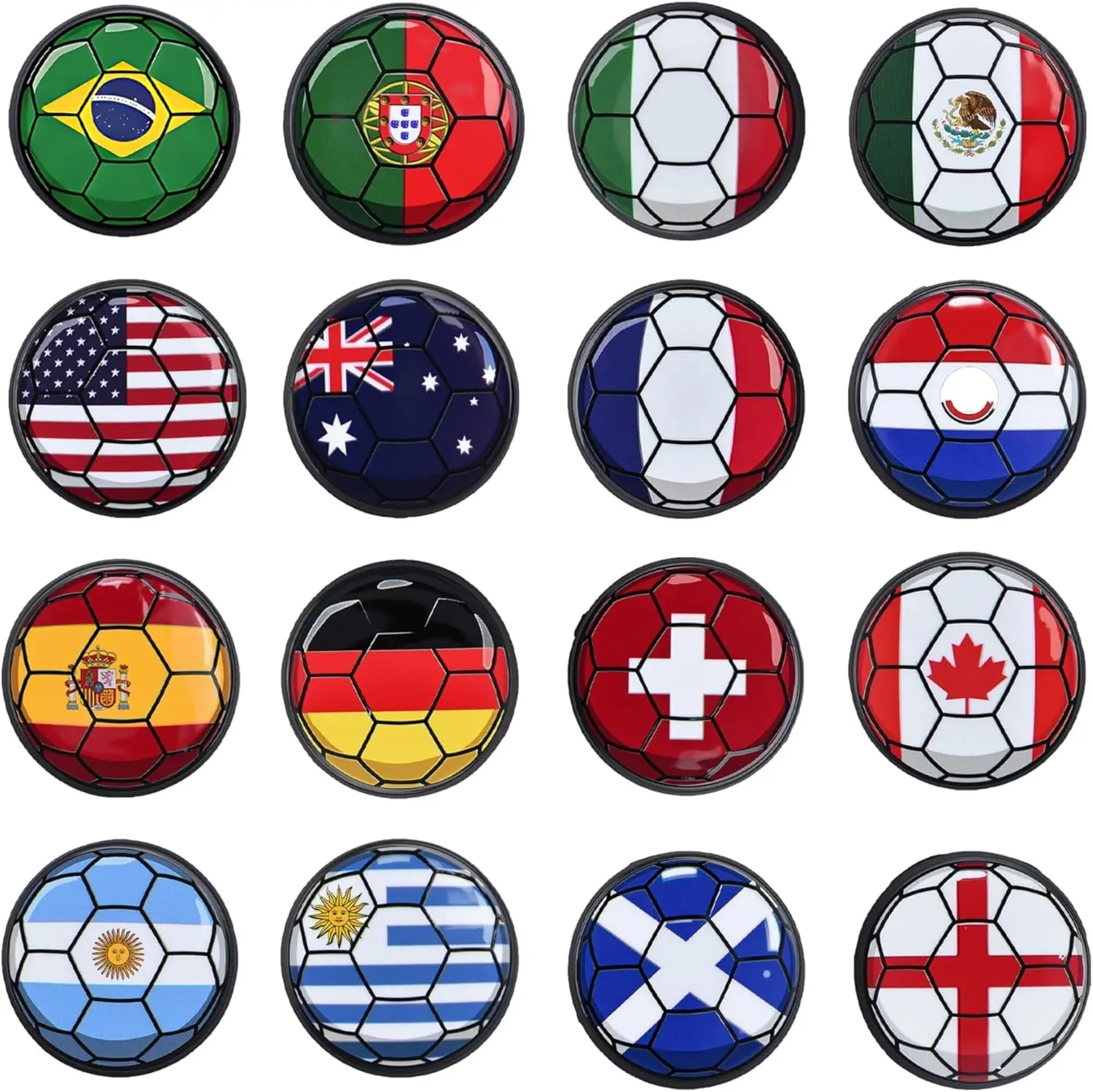 Sports Cars, Trucks, and Soccer Shoe Charms - PVC Clog Decoration Pins for Sandals and Sneakers, Birthday Party Favors Gifts for Men, Women, and Teens