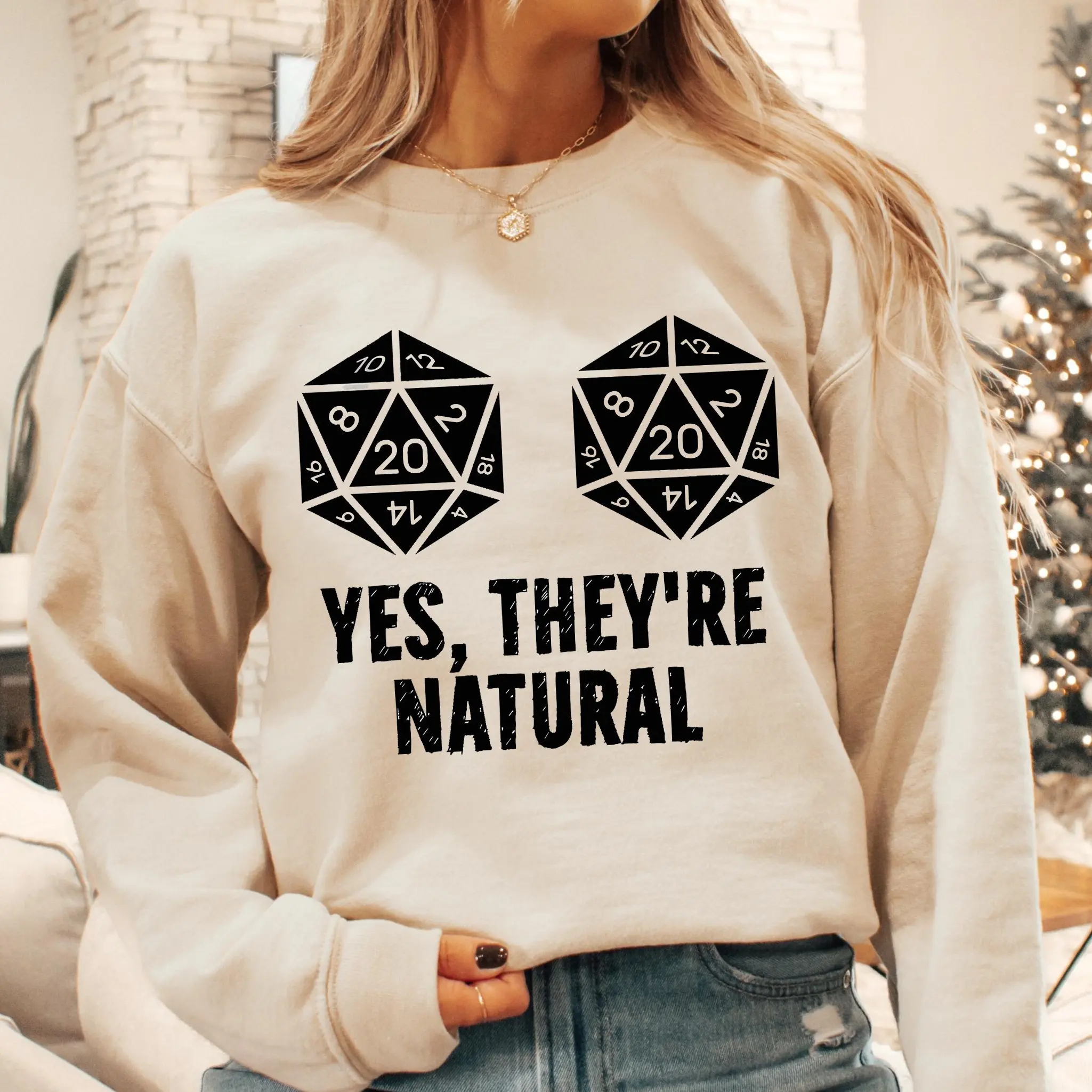 es They're Natural Sweatshirt, Dunge0ns and Drag0ns Inspired, D&D Sweatshirt, Dungeon Master Shirt, Funny Board Games Gifts