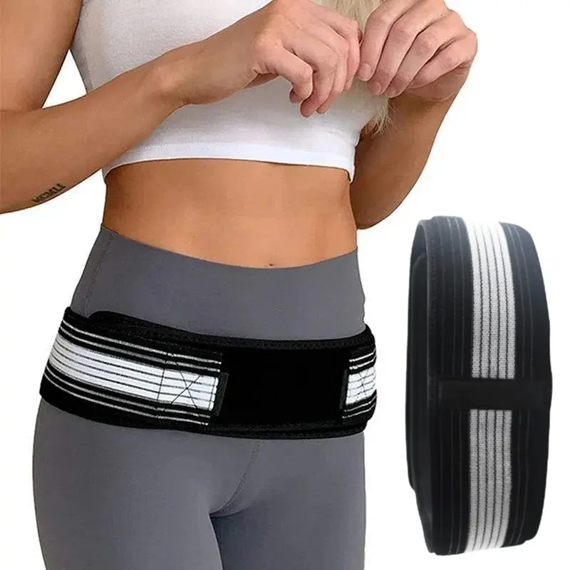 GETBED Pro Sacroiliac Support Belt - Adjustable SI Joint & Hip Brace for Lower Back Pain Relief | Sporty Colorblock Design | Chiropractor Recommended for Gym, Lifting & Daily Wear (Men/Women) Weightlifting Belt