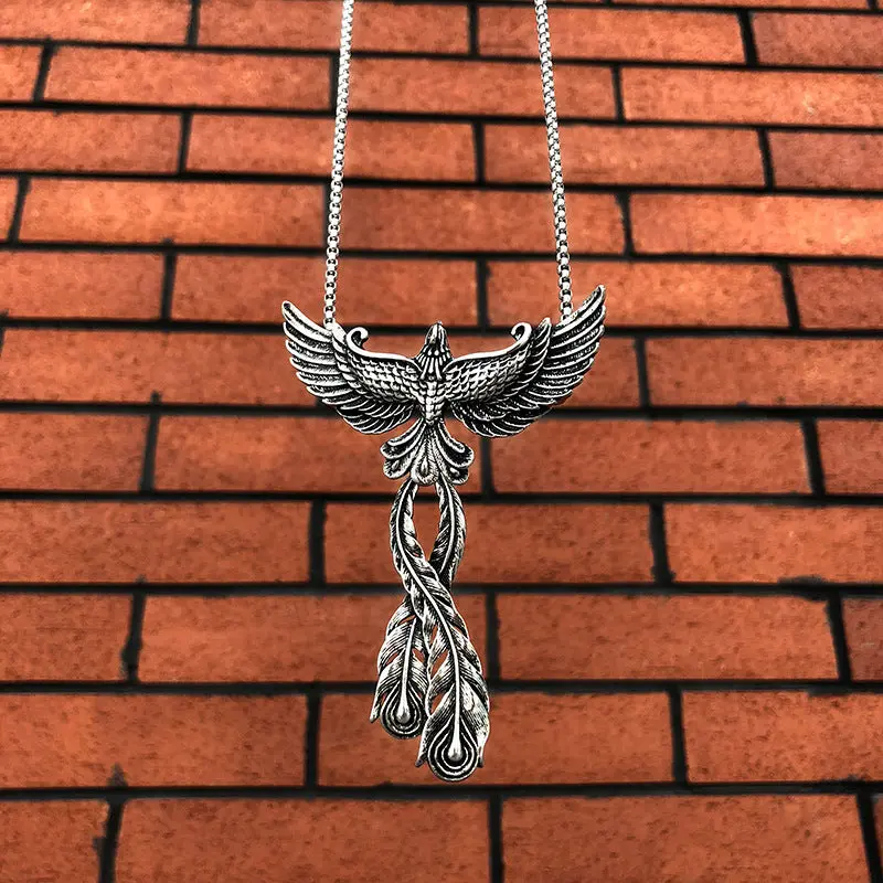Fashion Alloy Big Phoenix Pendant Necklace Fashion Alloy Big Phoenix Pendant Necklace