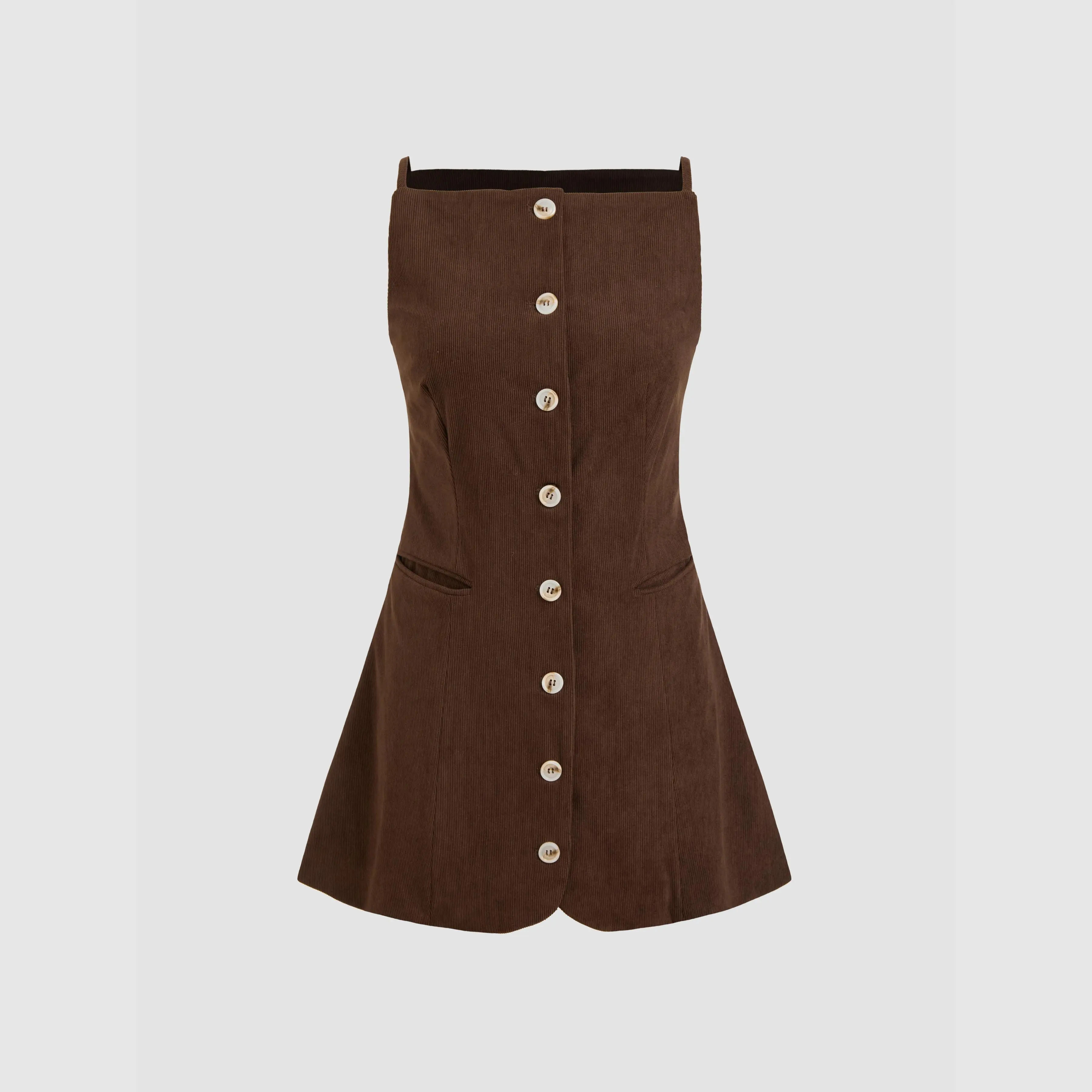 Brown dress corduroy - TikTok Shop