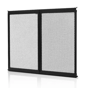 fathersdaygift VEVOR RV Screen Door Protector, 24.5x20 inch Door Grille, Easy to Install and Disassemble, Reinforced Breathable Protective Mesh, Aluminum Alloy Camper RV Entry Protector for Pet Protection, Black