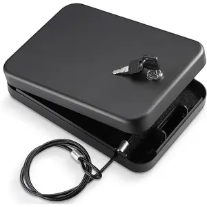 Safe, Portable Travel  Safe, Lock Box,  Safes for , Black