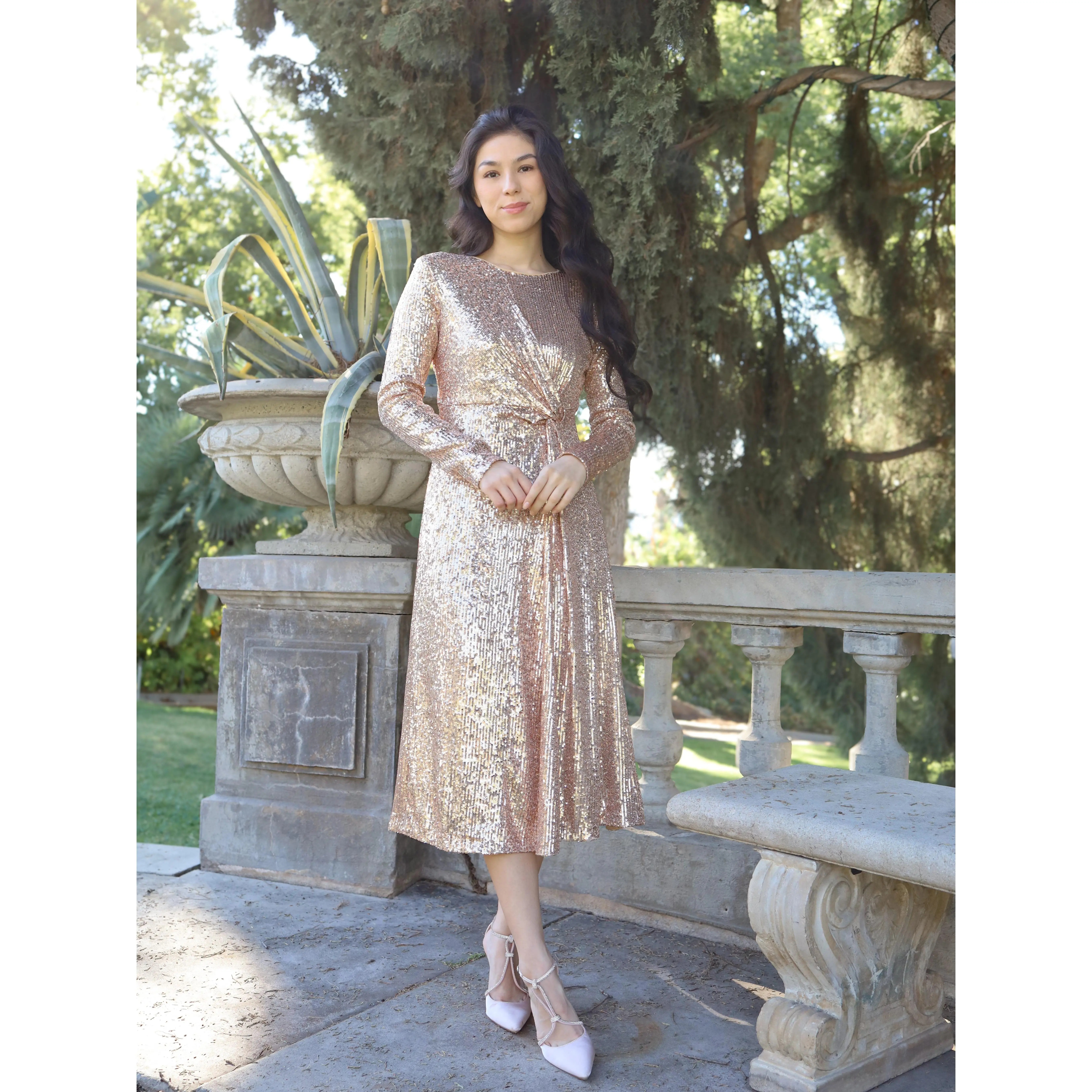 Starlet Dress - Rose Gold