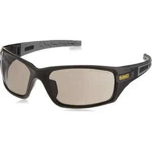 DeWalt Auger Safety Glasses Black Frame with Smoke Lenses
