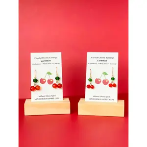 Carnelian Cherry Earrings