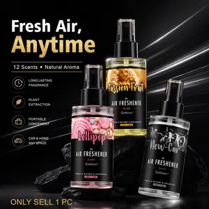 Portable Premium Car Perfume, Fresh Fruit Candy Scent, Fruity Sweet Scent, 4.06oz/120ML Large Capacity, Long-Lasting Fragrance, Home & Car Air Freshener, Suitable For Home, Car, Office, Hotel, Pet room, Trash can, Bathroom, Garage