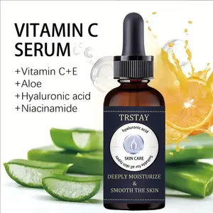 Trstay Vitamin C Facial Serum with Vitamin E, Niacinamide & Hyaluronic Acid, Deep Hydration, Smoothing Skin, Suitable for All Skin Types