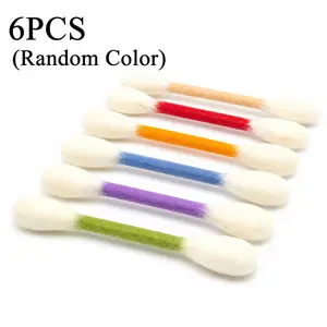 6pcs Cat Toy Swabs Set, Bite-Resistant Interactive Toys, Relieve Boredom, Burn Energy, Reduce Anxiety, No Battery Needed, Interactive Kitten Wand