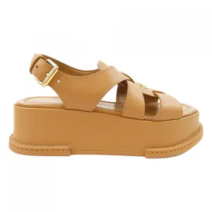 Pre-owned Louis Vuitton Calfskin Small Leather Goods Maya Line Calf Leather Sandals