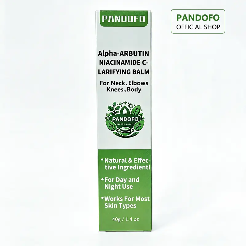 Pandofo Body Care Lotion contains a-betulinic acid. It doesn't require washing. It softens and removes old and dead skin cells. Nicotinamide brightens the skin tone. Peony root extract is used. It is gentle and non-irritating.