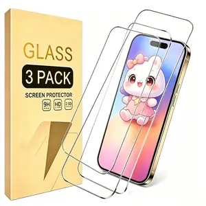 3-Pack iPhone Air & iPhone 17 Air Protective Screen Protectors, Accessories, 9h Hardness Tempered Glass, Anti-Scratch, Easy Installation, Durable Protection