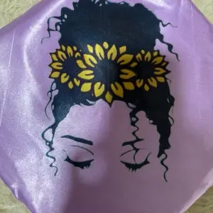 Sunflower girl Lavender hair bonnet