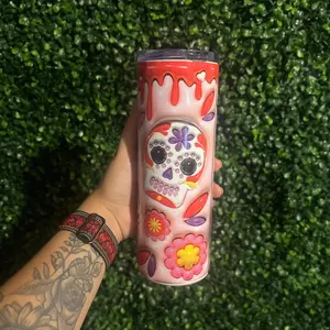 Sugar Skull Tumbler Unbreakable