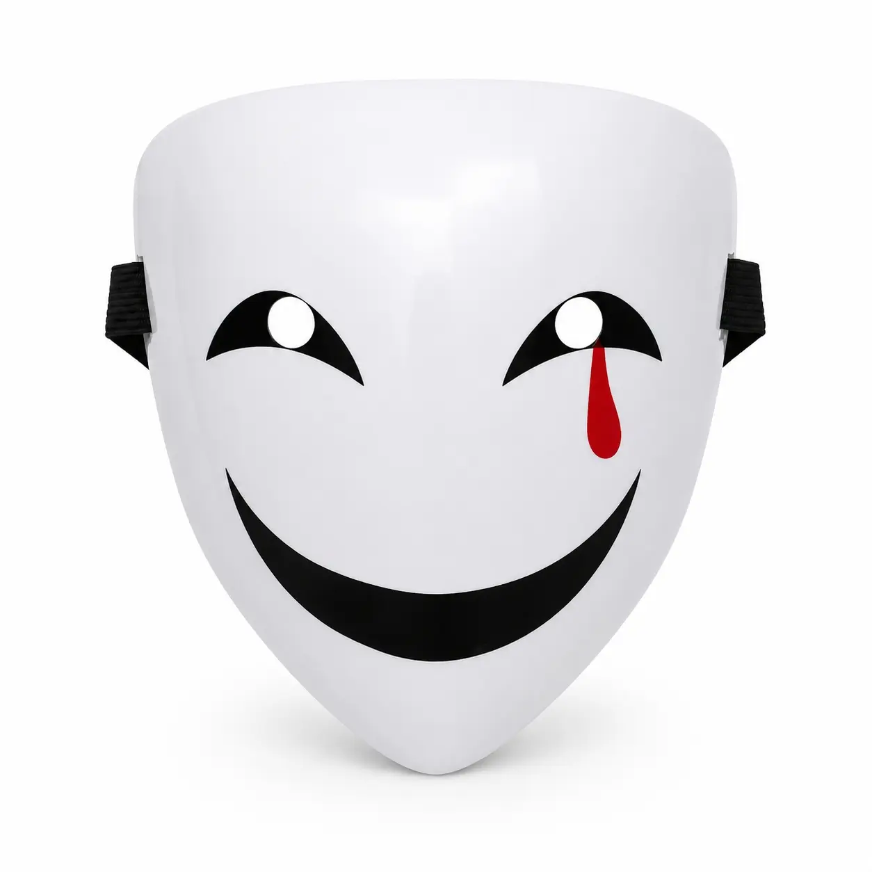 Halloween White Graphic Costume Mask Adult Party Cosplay Face Accessory