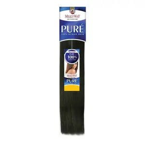 Milkyway Pure 100% Remy Human Hair Weave YAKY WEAVE 8"-14"