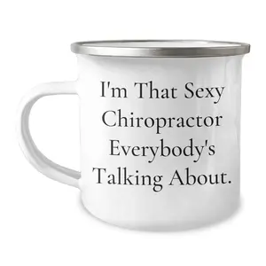Sexy Chiropractor Camping Mug Gifts from Men, Unique Mother's Day Presents for Women, Funny Quote Chiropractor Gifts