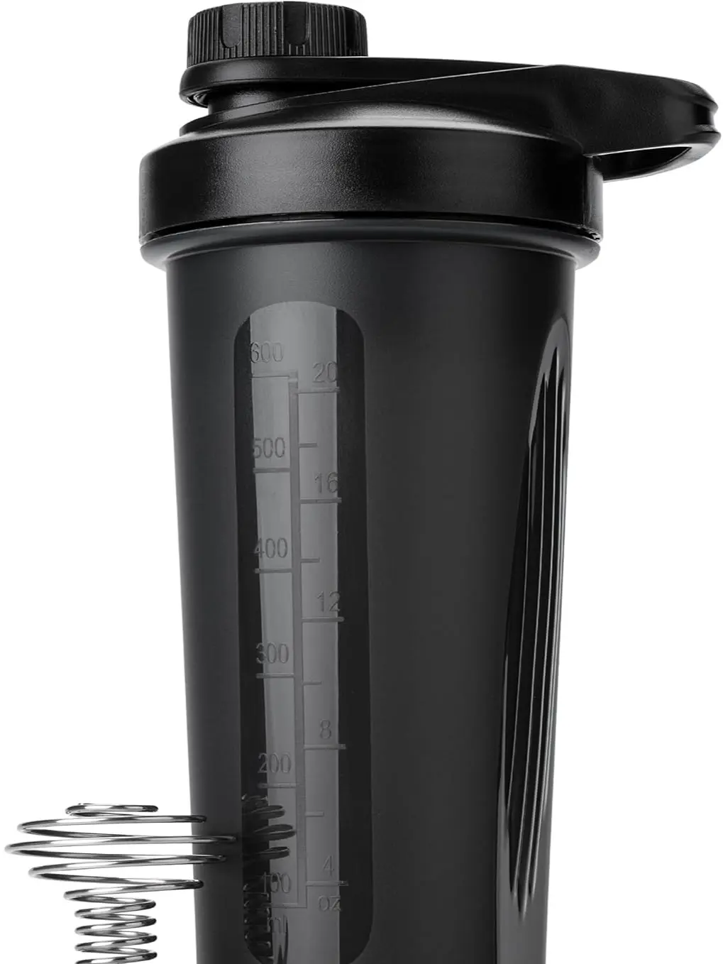 Shaker Bottles for Protein Mixes with Twist Cap, 28 oz, Black Protein Shaker Bottle with Wire Whisk Ball, Shaker Cup, Mixer Bottle