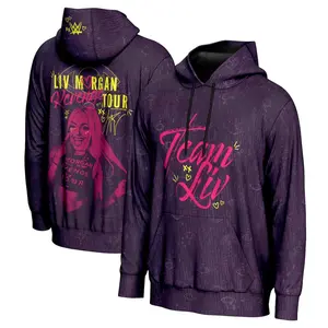Liv Morgan Revenge Tour WWE Purple Hoodie, Stylish Pullover Sweatshirt, Trendy Bold Fashion Energy, Goth Aesthetic Streetwear, Miracle Kid Fan Look