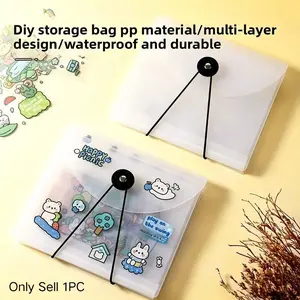 Multi-Layer A6 Plastic Accordion File, Large Capacity Organizer for Receipt, Document & Coin Holder