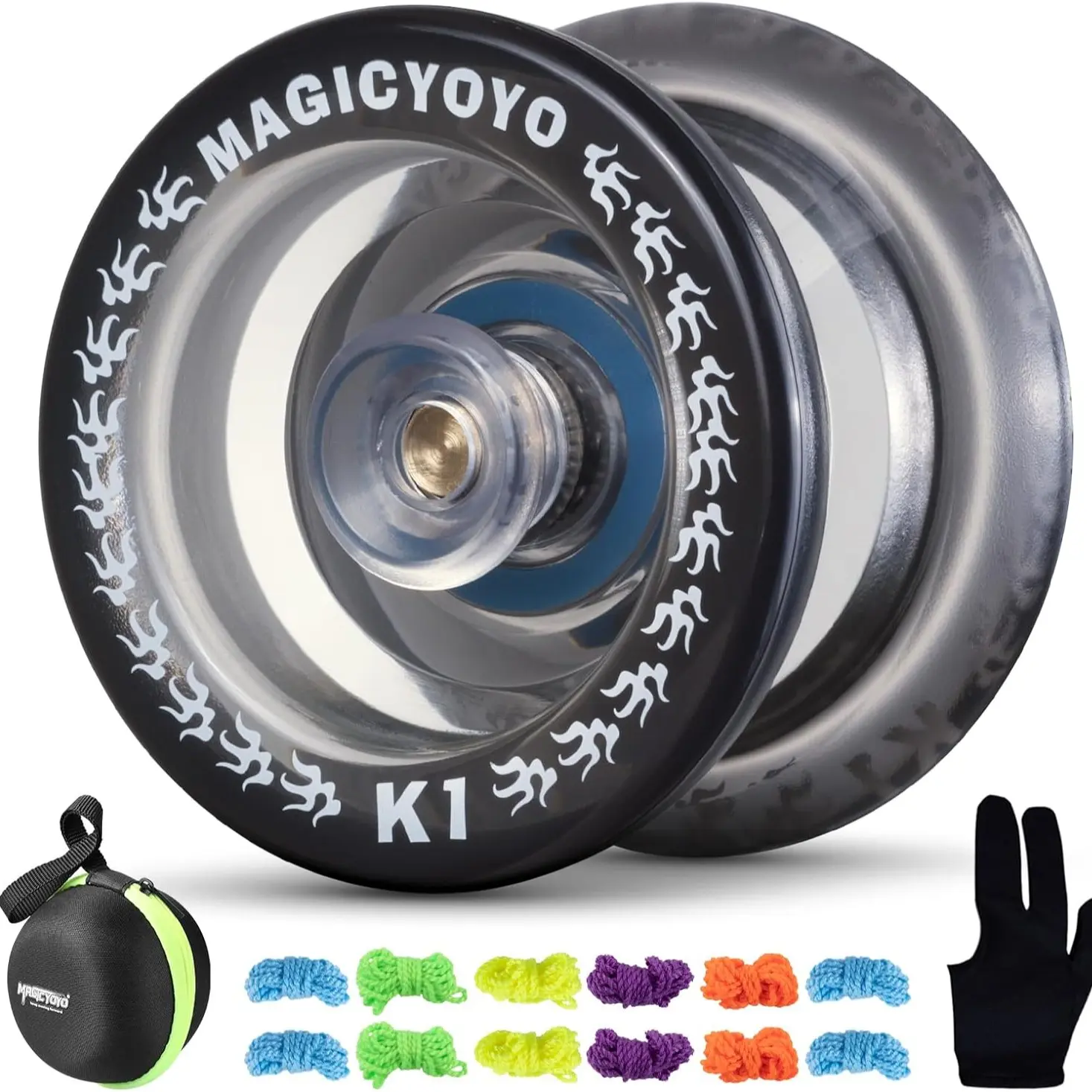 MAGICYOYO Responsive Metal Yoyo K1-Plus with Yoyo Sack, 5 Strings, and Yo-Yo Glove from Yoyo - price 14.78 MAGICYOYO Responsive Metal Yoyo K1-Plus with Yoyo Sack, 5 Strings, and Yo-Yo Glove from Yoyo - price 14.78