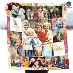 The Golden Girls TV Series Flannel Blanket, Mink Sherpa Blanket, Golden Girl Blanket, Stay Golden Blanket, TV Series BlanketChristmas Gift,Gift for Kids
