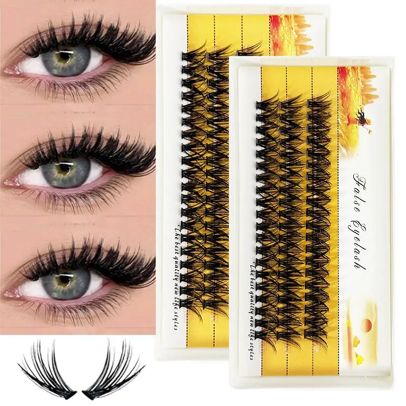 40D/30D/20D Mink Eyelashes 1 Box/60 Bundles Natural Eyelash Extension 3D Russia Individual Eyelash Cluster Makeup Tools Lashes