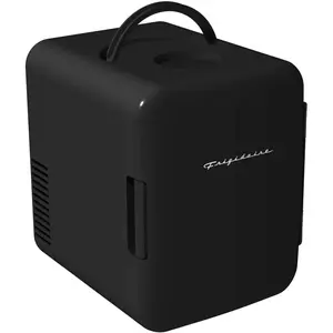 Frigidaire EFMIS129-BLACK 6-Can Retro Mini Beverage Refrigerator, Black