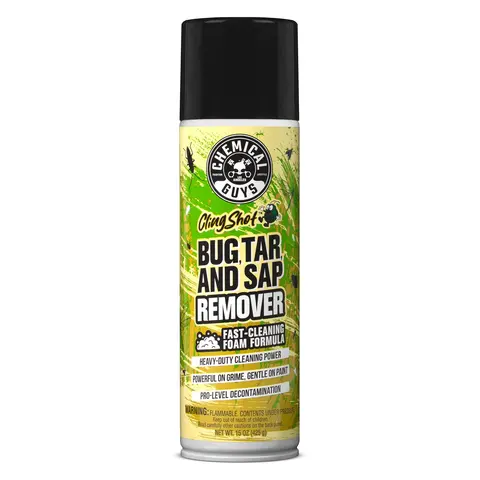 Chemical Guys ClingShot Bug, Tar & Tree Sap Remover - Foam Aerosol, Car Detailing Supplies, Car & Motorbike Paint Care Product