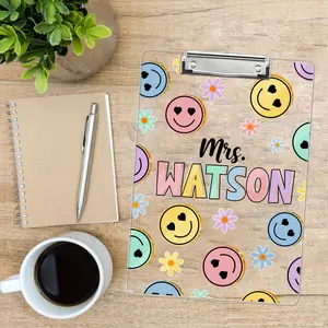 Personalized Teacher Clipboard, Teacher Gifts, Teacher Appreciation Gifts, Clipboard With Teacher Name, Acrylic Clipboard Gift For Teacher