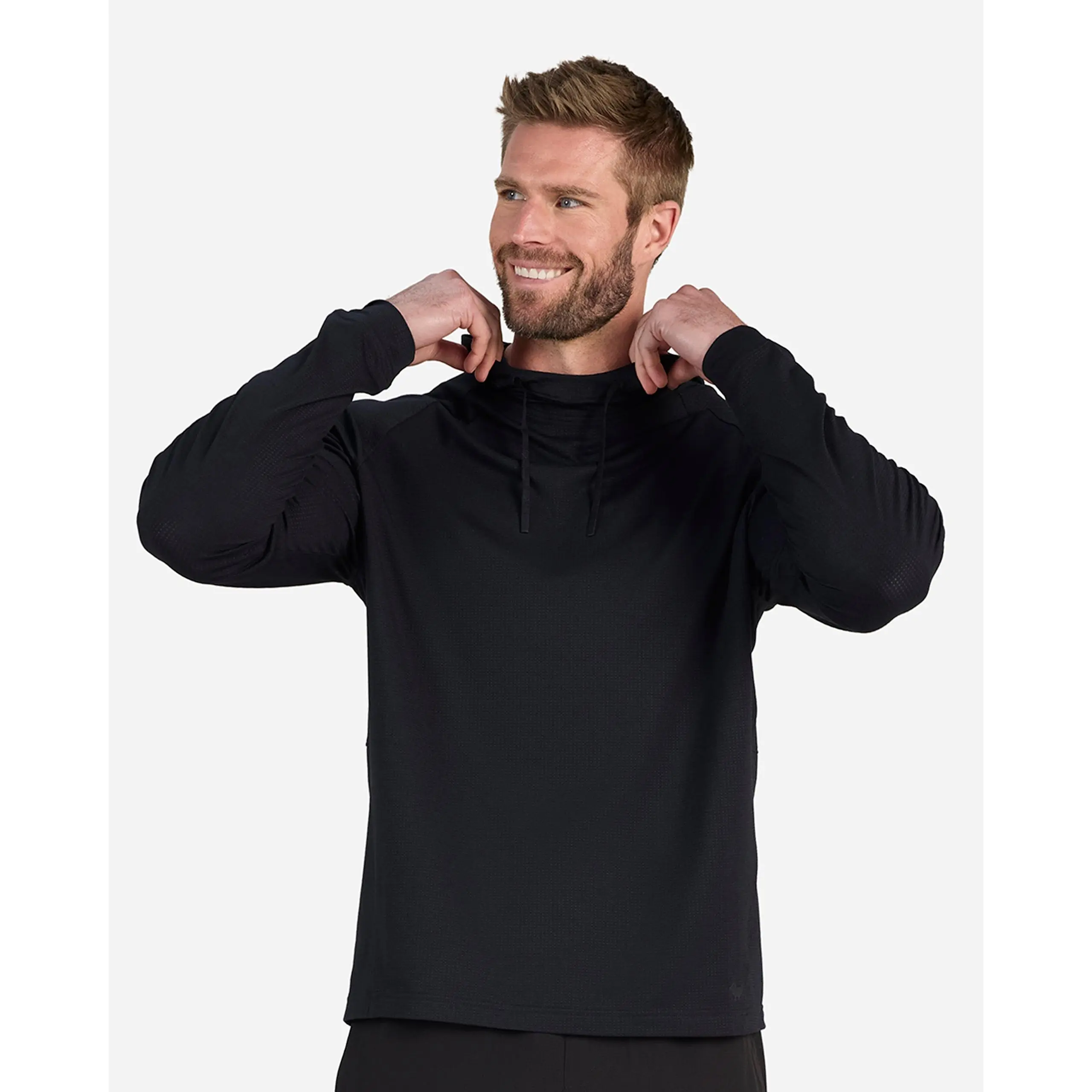 Tempo Cooling Hooded Long Sleeve - Black