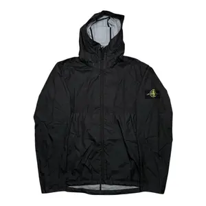 Stone Island Nylon Waterproof Windbreaker Jacket Black