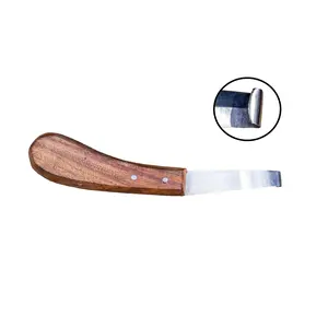 Farriers Tool Professional Equestrian- Hoof Knife - Premium Quality Wooden Handle