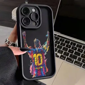 Football New Pattern Case for iPhone 16 15 14 Pro Max 13 12 11 XR XS Plus Shockproof Full Camera Protection Durable slim Silicone Cover