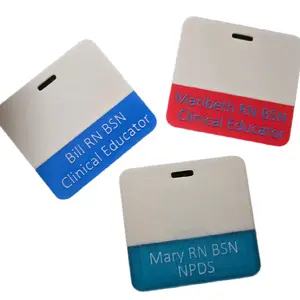 Customizable Badge for Office and Healthcare Workers - Personalized Nameplate