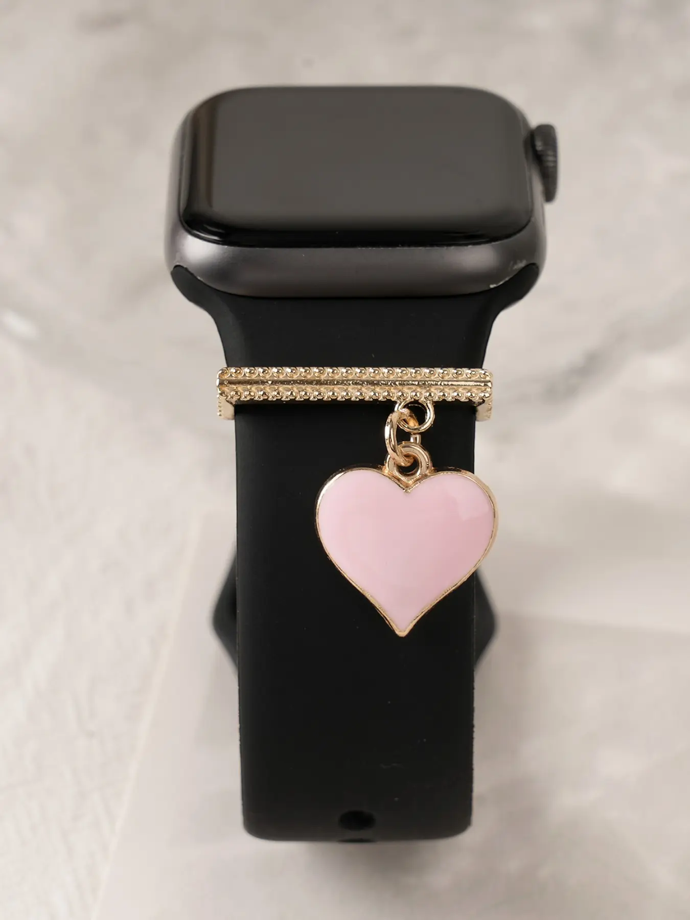 Heart Apple Watch Band Decoration Charm, Elegant Business Style Strap Accessory, Unisex Sports Style, Smart Watch Accessories (band Not Included)
