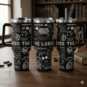 The L.O.R.D.S 40 oz Tumbler, Barrington University Tumbler, Shantel Tessier Merch, Dark Romance Insulated Mug with Handler, Gifts For Book Lover
