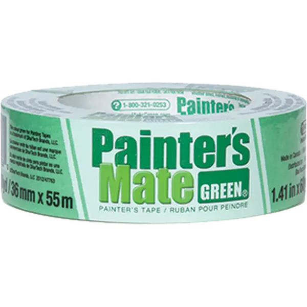 Shurtape 068797150247 103369 1 in. x 60 Yard Painters Masking Tape - Mate Green