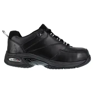 Reebok Work Mens Tyak Slip Resistant Composite Toe  Work/Duty - Black
