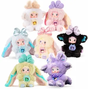 Nommi Plush Blind Box, Plush Figure Toys 1PC (1 of 7 Possible Styles) Fantasy World Series Keychain & Bag Charm Birthday