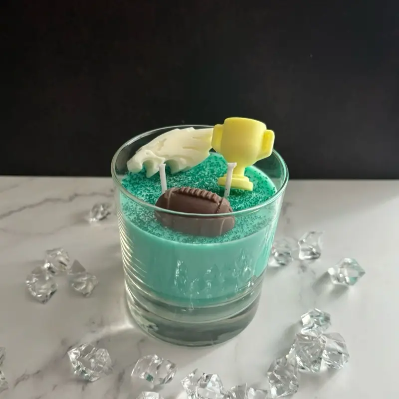 Eagles/NFC Championships 100% Soy Wax Candle - Decorative Candle with unique design wax melt