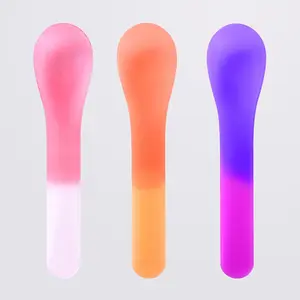 30-Pack Color-Changing Ice Cream Spoons, 5.15-Inch Break-Resistant Plastic Spoons, Individually Wrapped — Captivating Color-Emergence Effect for Dessert Utensils, BPA-Free