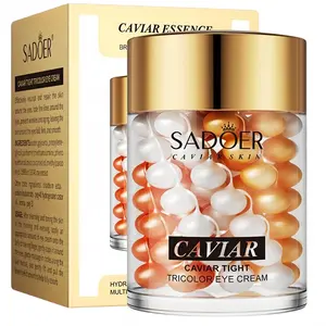 3 PCS Caviar Essence  Cream 60g, Refreshing & Moisturizing  Care Lotion for Women, Korean Skincare, Holiday & Summer Beauty Supplies  Gel Hydrating Hydrate Moisture Moisturizer reusable eye patches