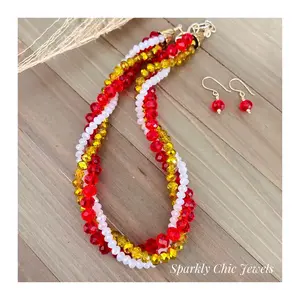 Chiefs Sparkly Necklace Female