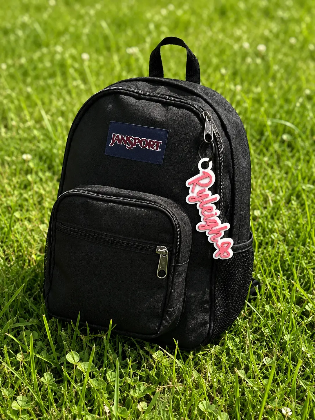 Personalized Layered Acrylic Backpack Name Tag