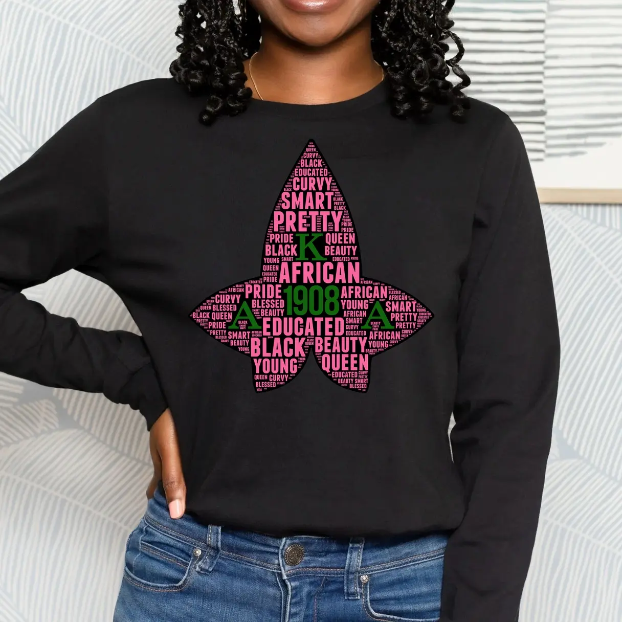 Alpha Kappa Alpha Sweatshirt. AKA Sweatshirt. AKA 1908 Sorority Apparel.  AKAs, Alpha Women, Ivies.